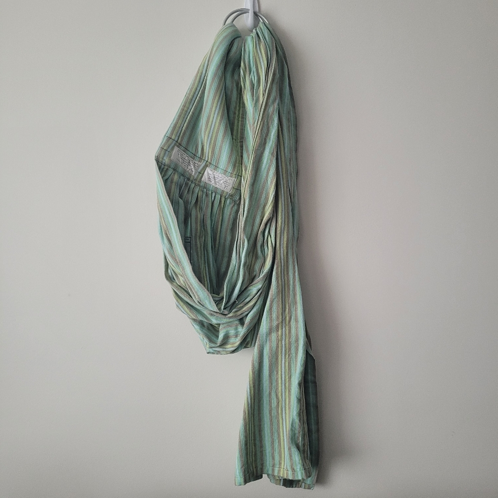 Kids Mint Green Striped Wrap Carrier Sling -